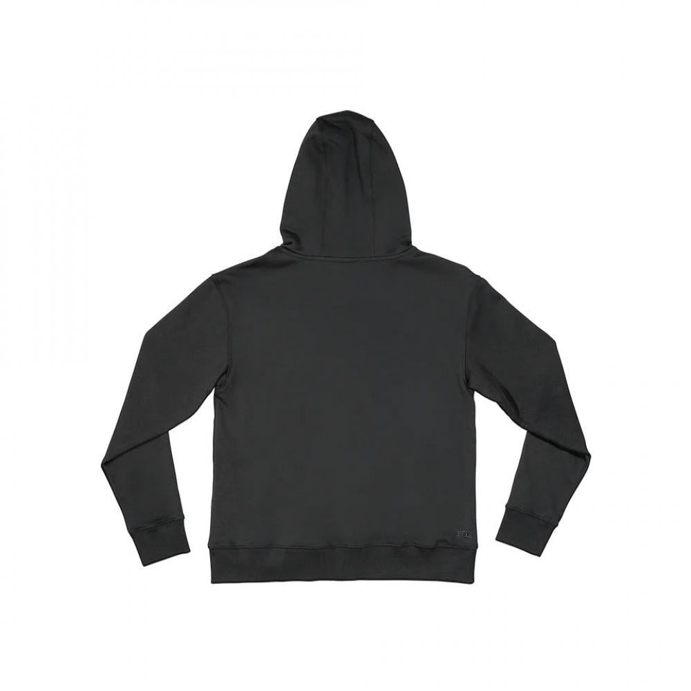 Schwarzer FOX Damen Kapuzenpullover XS, Rückansicht.