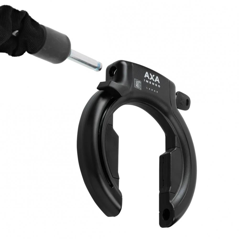 AXA Imenso Large Rahmenschloss 75 mm Schwarz - für breite Reifen und Schutzbleche
