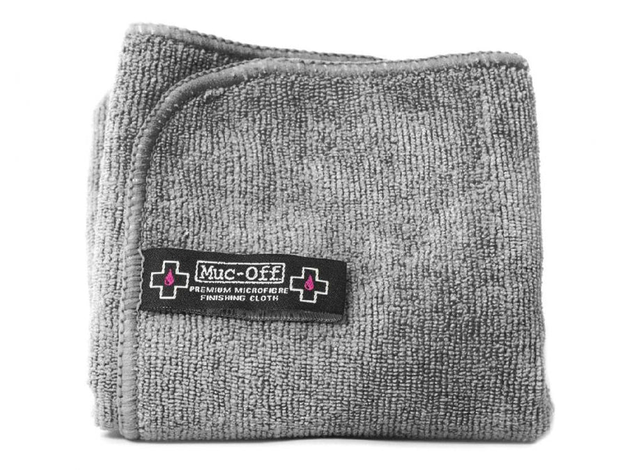 Muc Off Premium Microfibre Polishing Cloth - Mikrofaser Poliertuch Grau