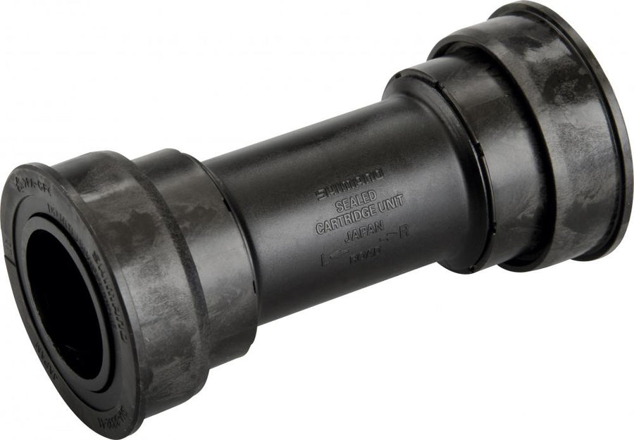 Schwarzes Shimano BB92 Press-Fit Innenlager SM-BB9241B für Fahrradrahmen.