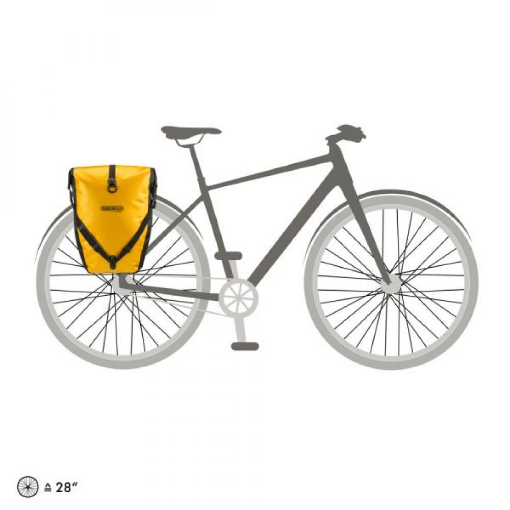Ortlieb Hinterradtasche Back-Roller Classic sunyellowblack Größe 17x32x42 cm 40l