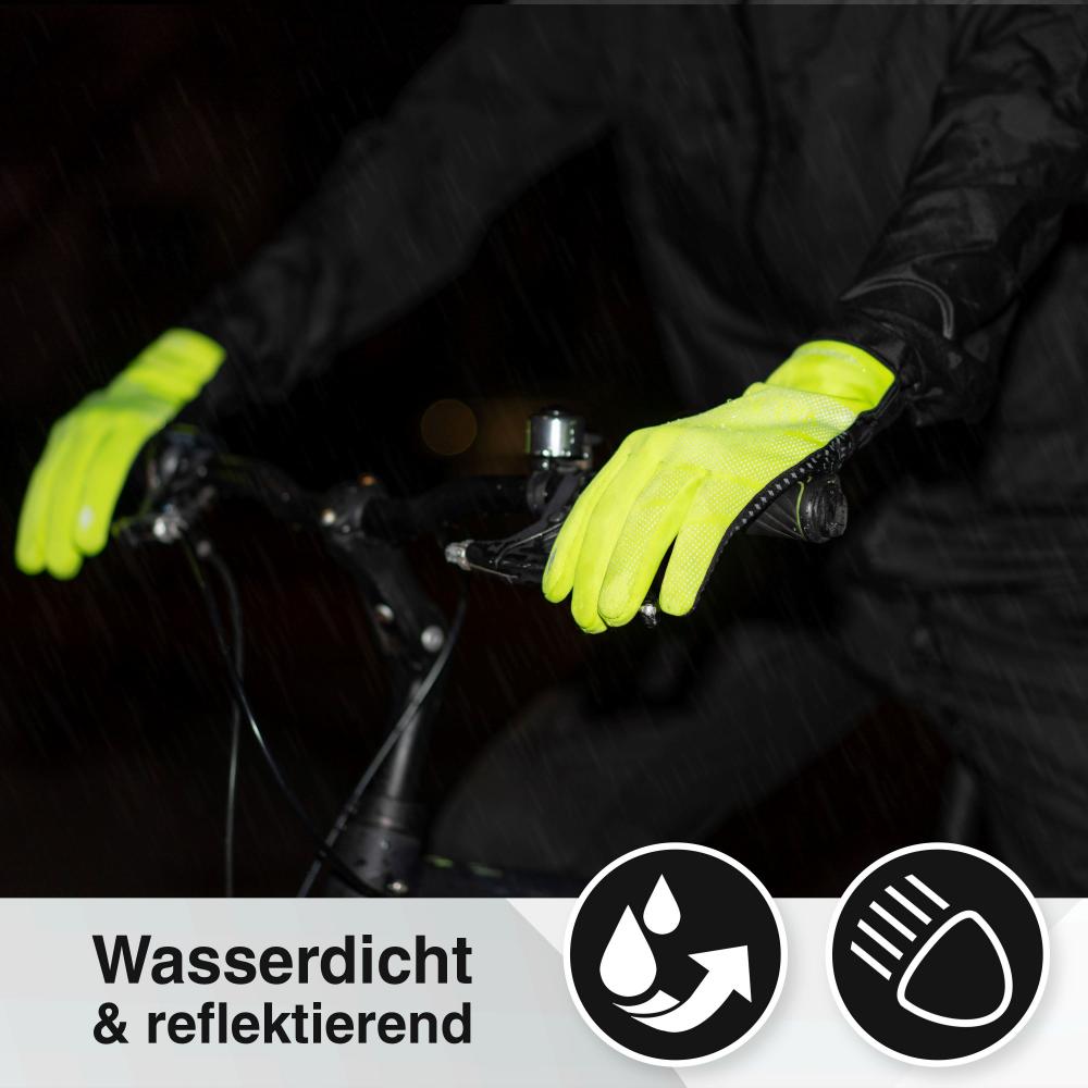 Valkental Handschuhe GloRider V2 Flex wasserfester Übergangshandschuh mit Grip L gelb