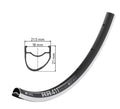 DT Swiss Felge RR 411 Asymmetric 28"/700C 28 Loch Schwarz - leichte, steife Rennradelge