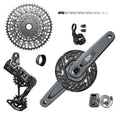 Komplettes SRAM GX AXS Eagle Transmission E-MTB Upgrade Kit: Kassette, Schaltwerk, Kurbel, Kette, Shifter, Akku.