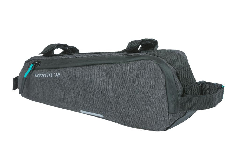 Basil Discovery 365D Rahmentasche M schwarz melee  1,8L, 29x7x11 cm, wasserdicht, Fahrradtasche