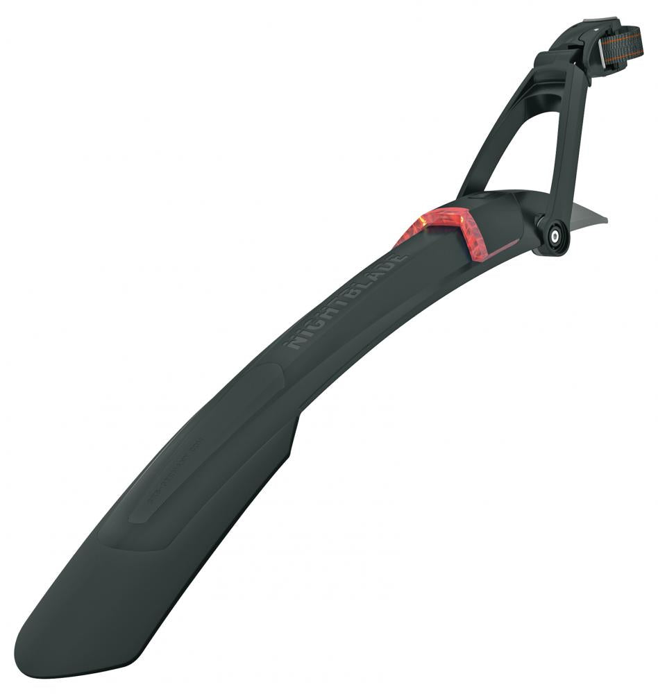 SKS Nightblade Schutzblech 29\" mit integriertem USB-Rücklicht, StVZO-zugelassen, Quick-Release-Befestigung, für 27,5\"+ bis 29\" Reifen, schwarz