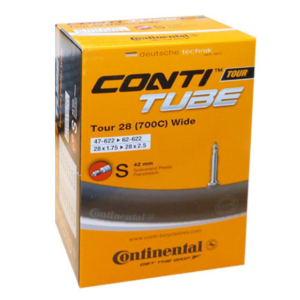 Continental Schlauch Conti TOUR 28 wide 47-62/622 28x1.75-2.50 SV 42mm in OVP.