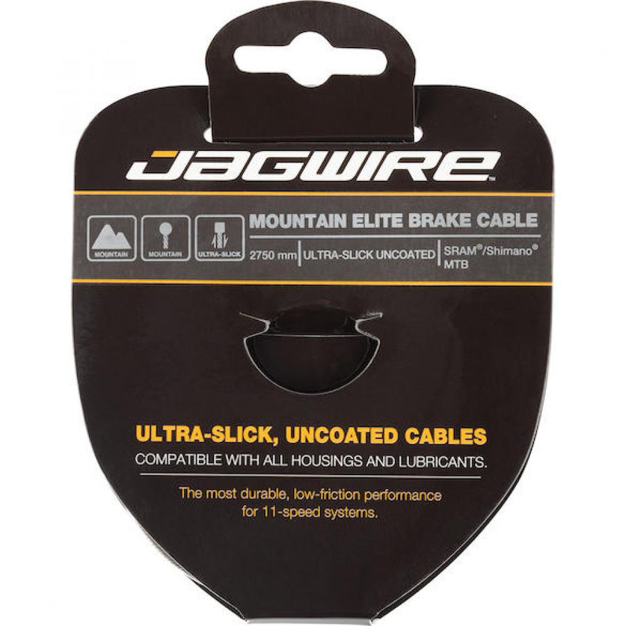 Jagwire Bremszug Mountain Elite Ultra-Slick 1,5 × 2750 mm Silber - Extrem geringe Reibung