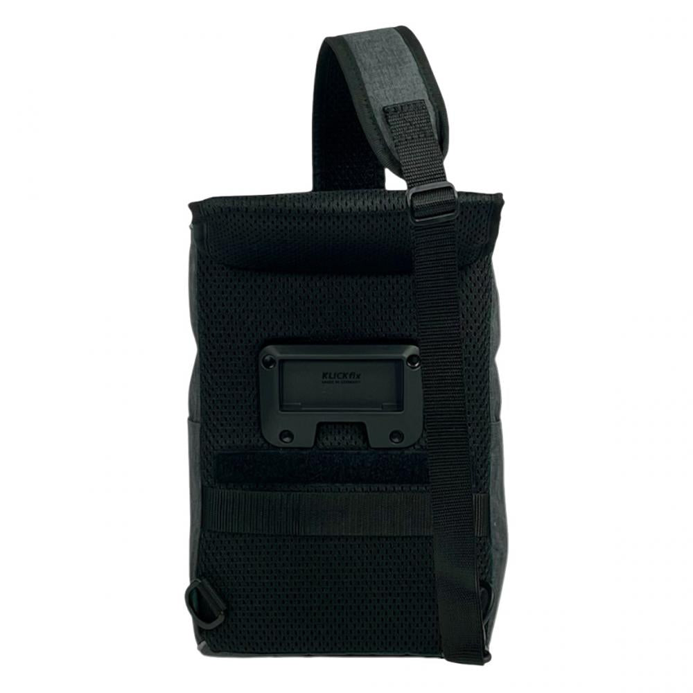 Haberland Lenkertasche Slingbag für KLICKfix anthrazit/reflex - praktische Bike-Umhängetasche