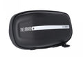 Schwarze MRS TheRailbag S Fahrradtasche mit weißem Schriftzug "THE RAILBAG" und "HAIBIKE COMPONENTS".
