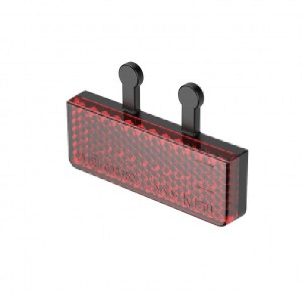 LITEMOVE StVZO-Z Reflektor rechteckig rot/schwarz für E-Bike, mehr Sichtbarkeit und Sicherheit.