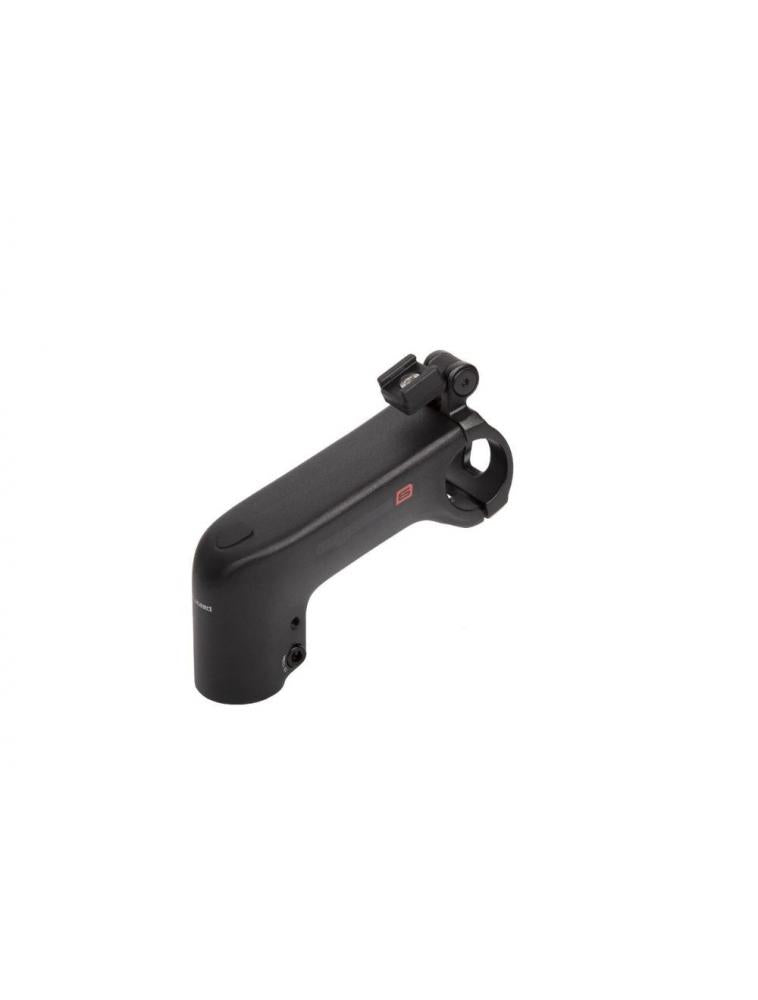 Schwarzer ergotec Fahrradvorbau Barracuda i mit SP-Connec-Adapter, Ahead, 90mm, 20°.
