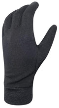 CHIBA Merino Handschuh - Unterziehhandschuh, Touchfinger, Größe M, schwarz
