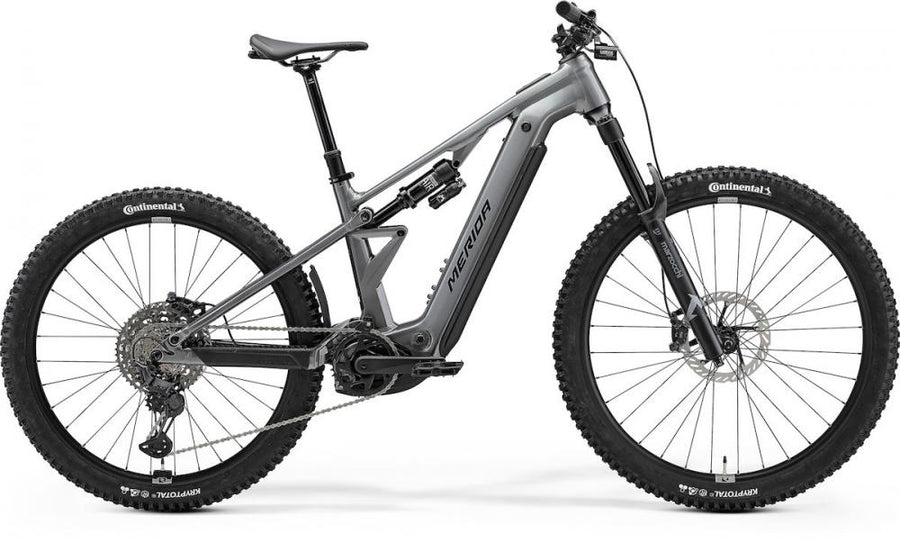 Merida ETMO 800 E-Mountainbike Fully - Größe S - gunmetal grey-black - 800 Wh - Bosch Performance Line CX 100 Nm - 160 Millimeter Federweg