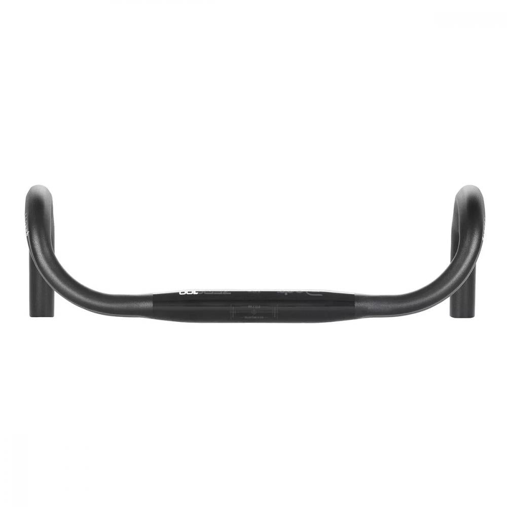 Deda Elementi Lenker Zero100 Anatomic 44 Zentimeter black on black - Rennradlenker aus 7075 Aluminium, 31,7 Millimeter Klemmung, Reach 86 Millimeter, Drop 142 Millimeter