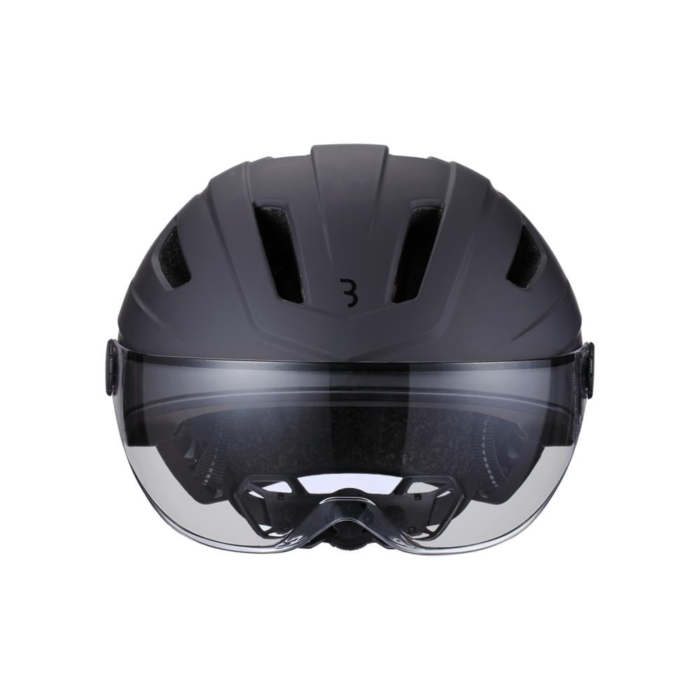 BBB Cycling Fahrradhelm Move Faceshield L matt schwarz - sicherer E-Bike & City-Helm