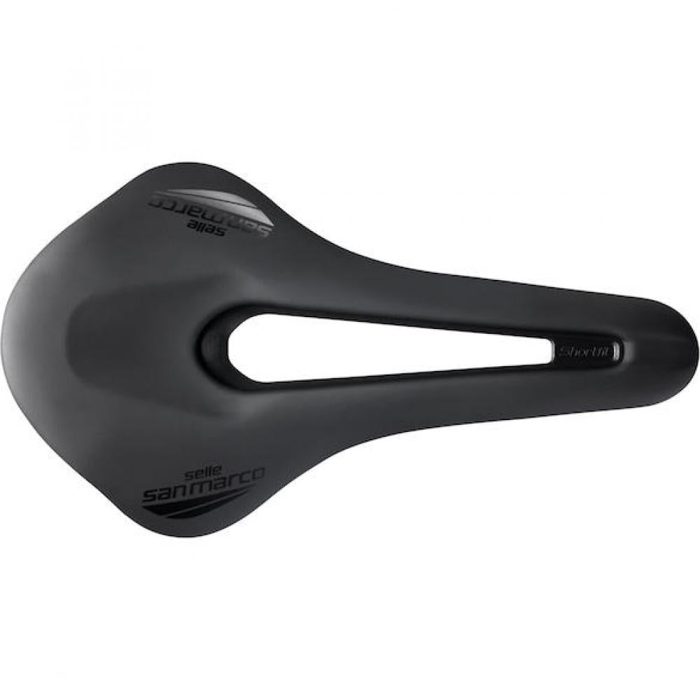 Selle San Marco Sattel Shortfit 2.0 Sport 140 x 255 mm Schwarz - leistungsstarker Rennradsattel
