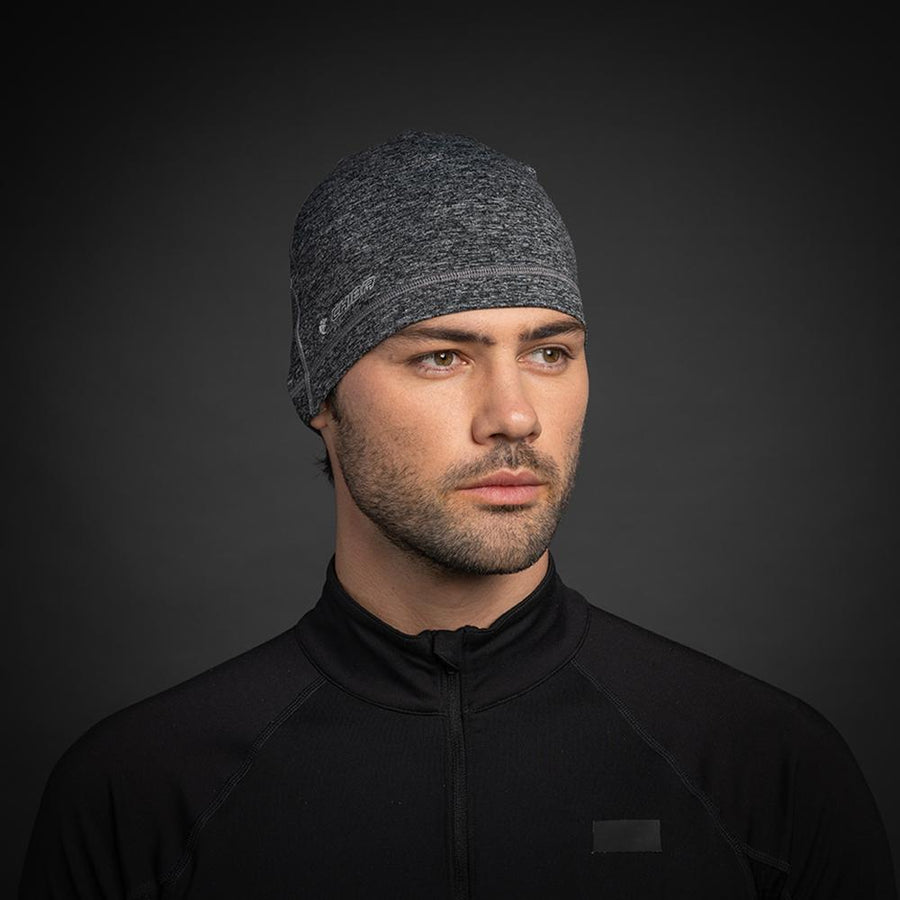 CHIBA Mütze Pro Man - Thermostretch, reflektierend, S/M, hellgrau