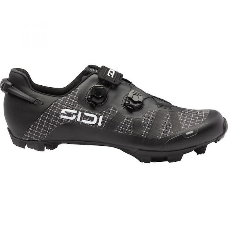 Sidi MTB AERON black 45,5 Schwarz - leichter MTB-Schuh mit Vollcarbonsohle