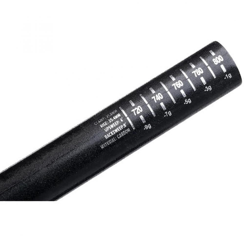 Protaper Lenker Carbon C25 31,8 x 810 mm Schwarz/chrom - ultraleichter MTB-Carbonlenker