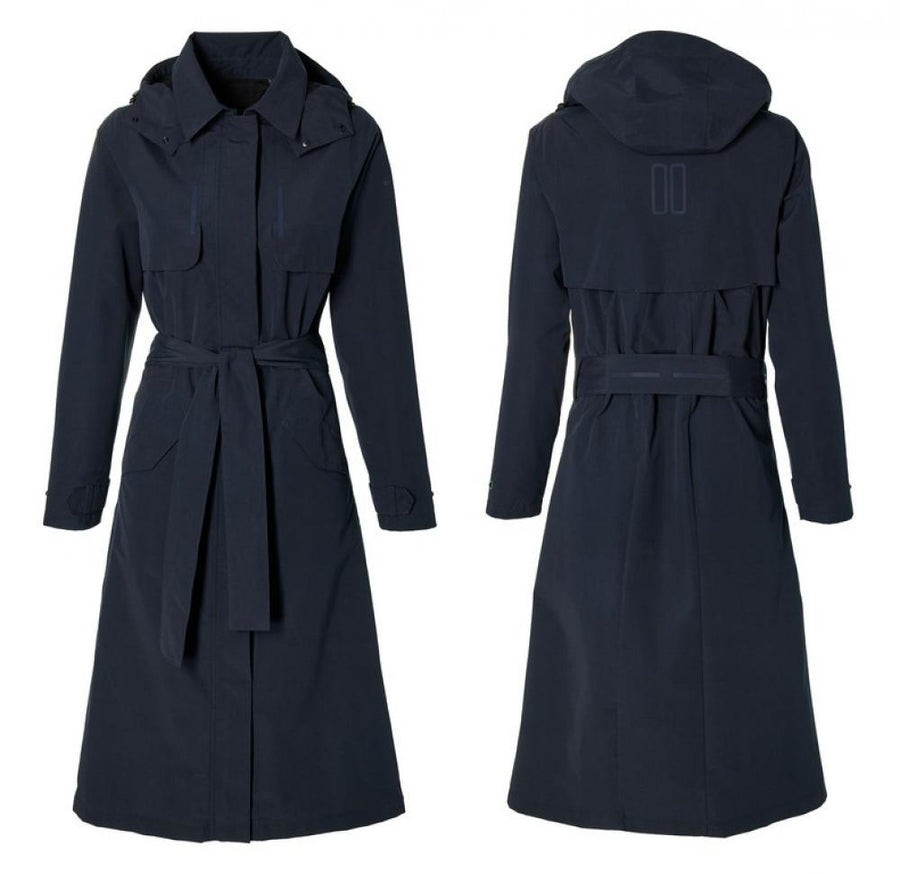 Basil Fahrrad Regentrenchcoat Mosse Damen night blue Größe M