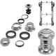 Messingschlager, Steuersatz 1" Ahead Alu, silber cartrige, Ko=26,4mm, 390343