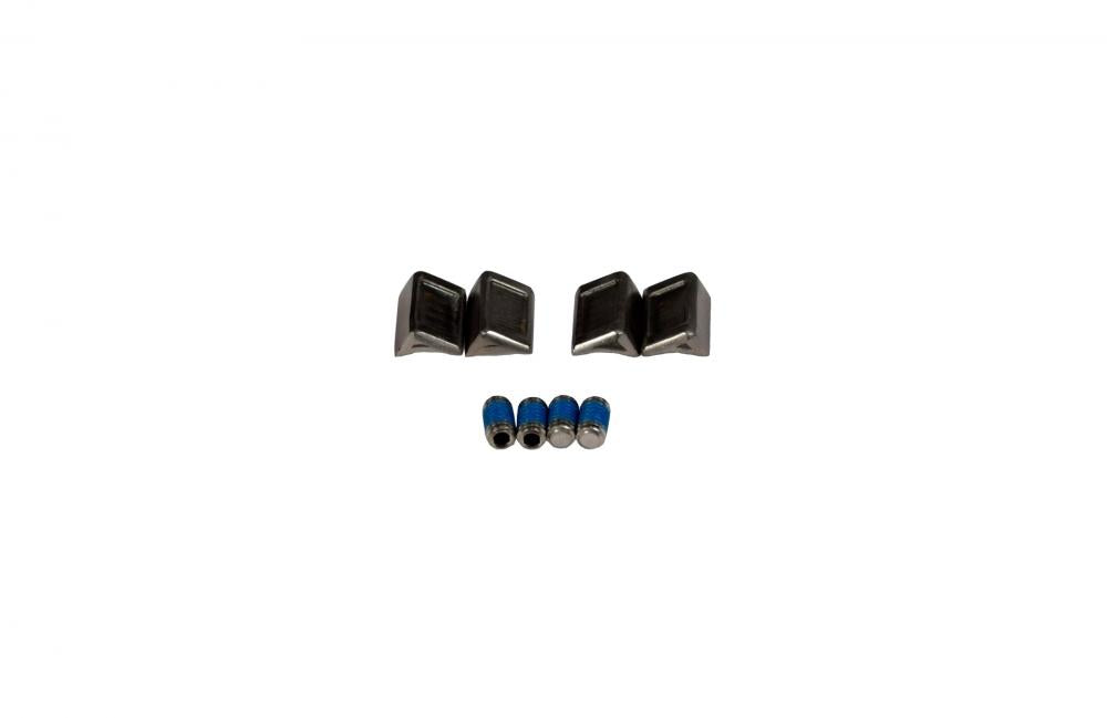 SHIV DISC Aerobar Extension Lock Plates & Bolts (4 Stück) - Befestigungsset für Triathlonlenker - Adapterplatte