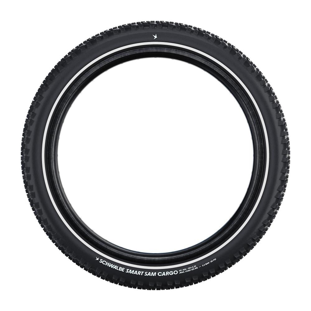 Schwalbe Smart Sam Cargo Drahtreifen 60-559 schwarz/reflex, robuster Lastenrad-Allrounder.