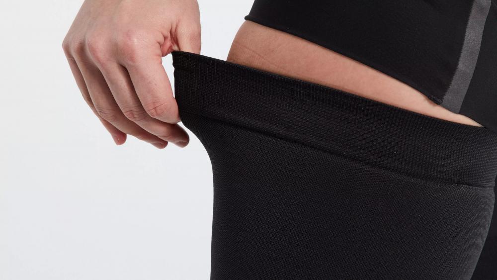 SEAMLESS LEG WARMER BLK XL/XXL - Nahtlose Beinwärmer Schwarz - Bekleidung