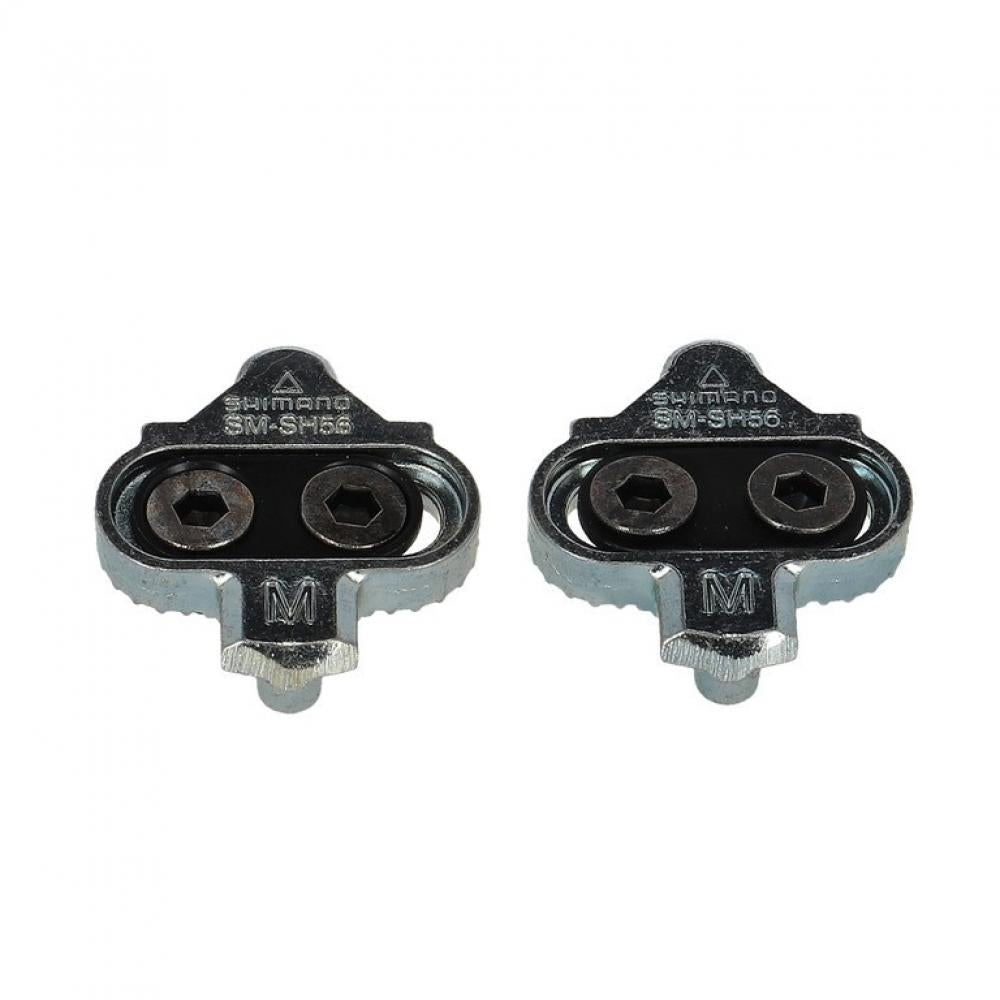 Shimano SM-SH56 SPD Schuhplatten, silber, für leichten Mehrfachausstieg und mehr Sicherheit.
