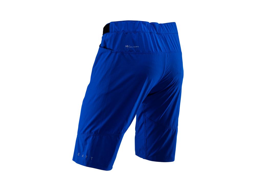 Leatt MTB Trail 2.0 Shorts w/ Chamois, Blue - 2024, M