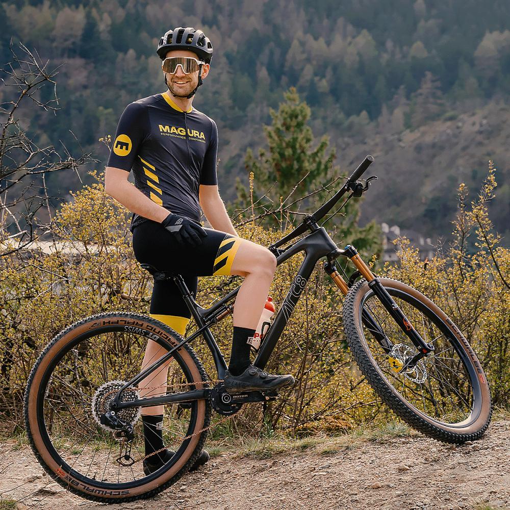 MAGURA Black Endurance Jersey highfivemtns, XL Black - leichtes Trikot für Ausdauerfahrten