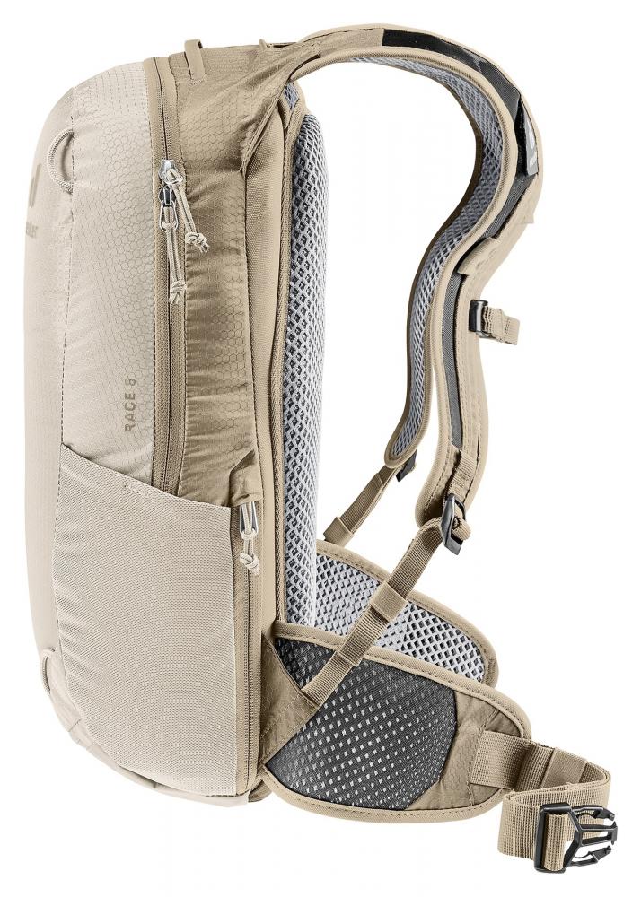 Deuter Race 8 Fahrradrucksack Alu-Greystone - Leichter & stabiler Rucksack mit Airstripes