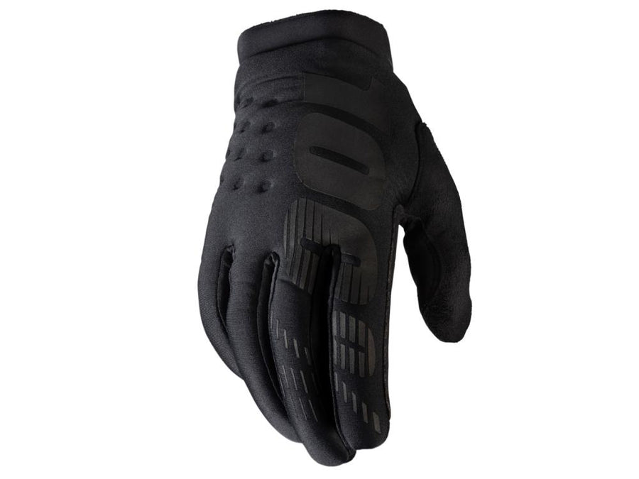 100% Brisker Cold Weather Glove L black - warmer MTB-Handschuh mit Top-Grip