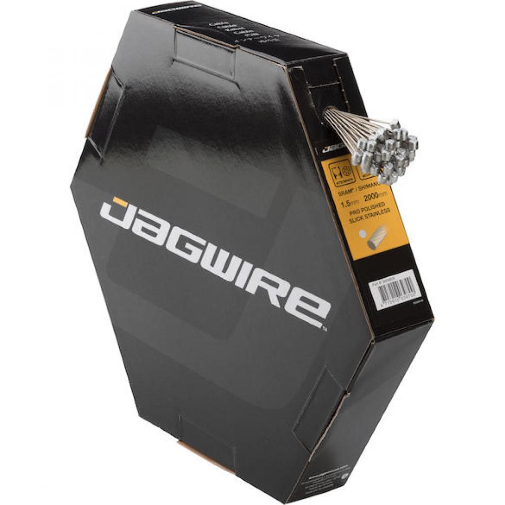 Jagwire Bremszug Mountain Pro Pro-Slick polished 1.5 x 2000 mm Silber - extrem geschmeidige Bremsperformance