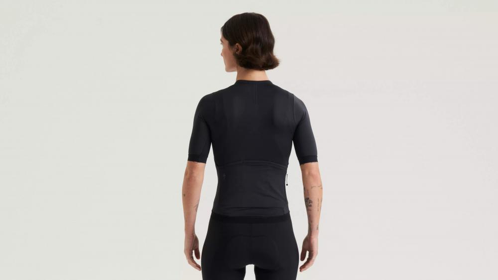 PRIME Jersey Damen Kurzarm Schwarz Größe L - Atmungsaktives Fahrradtrikot