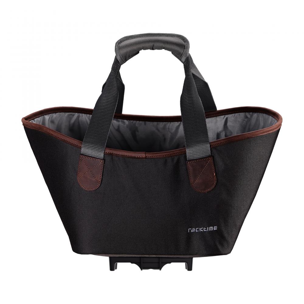 racktime Agnetha 2.0 Gepäckträgertasche carbon black, 15L, wasserabweisend mit Snapit 2.0 Adapter.