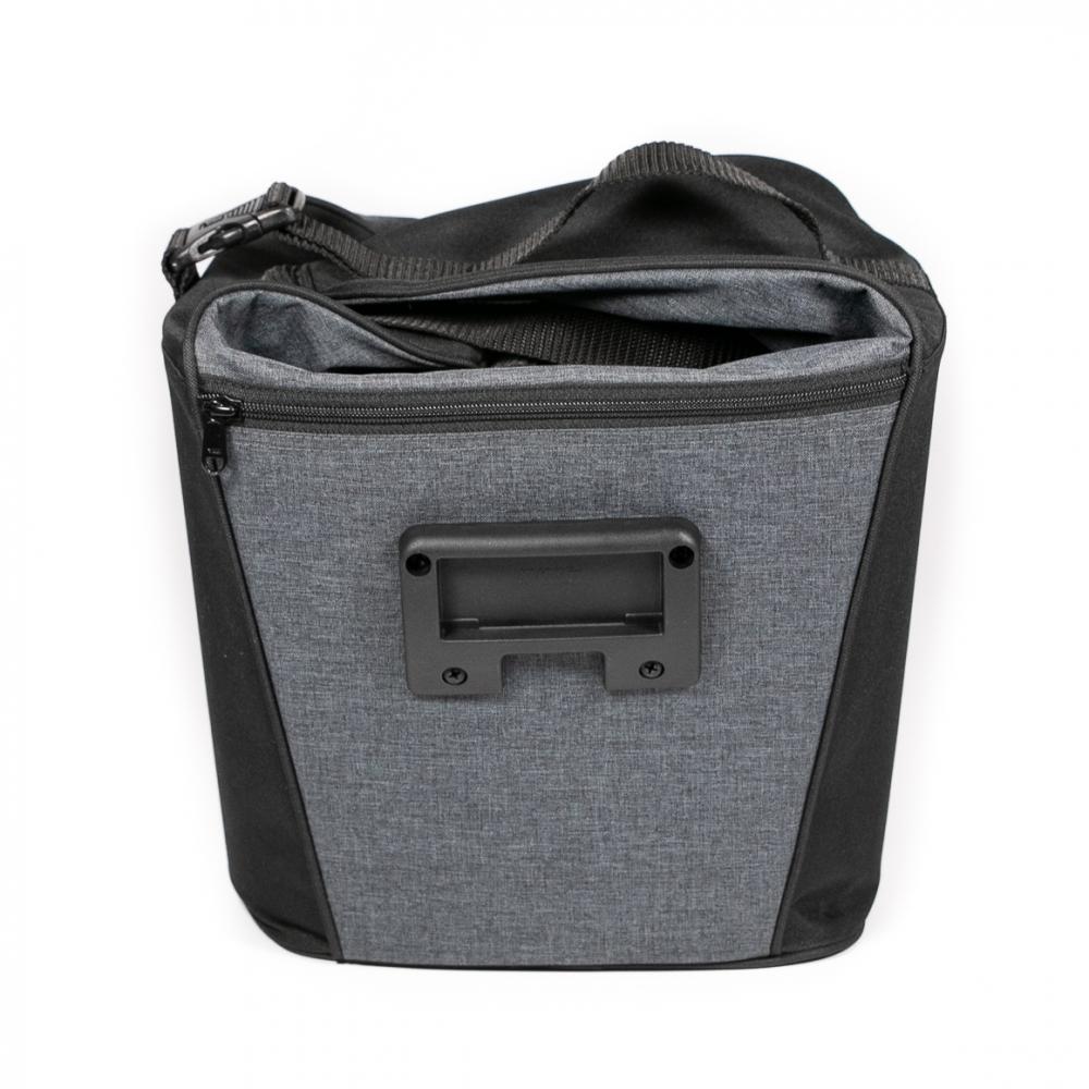 Haberland Lenkertasche Britta anthrazit/schwarz - praktische Lenkertasche mit KLICKfix
