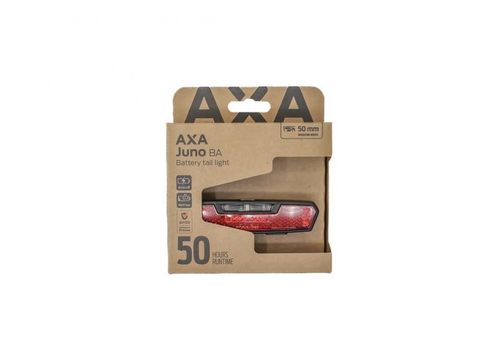 AXA Rücklicht Juno Batterie Auto Off 50 - kompaktes E-Bike Rücklicht mit Auto-Off