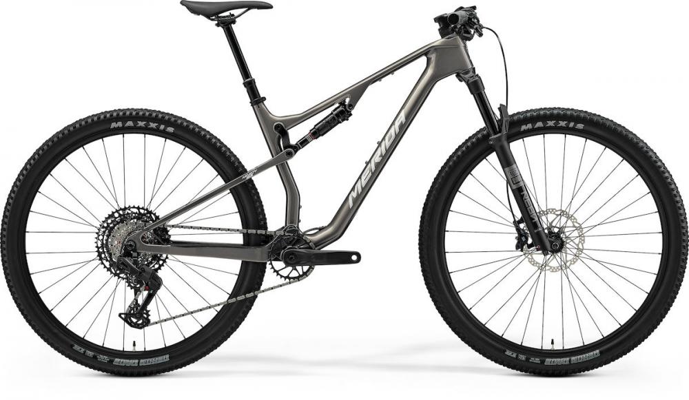 Merida NINETY-SIX 6000 warm slate grey(silver) S grau - schnelles Fully für XC & Marathon