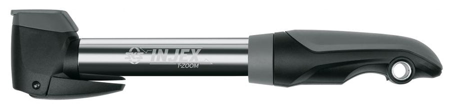 SKS Injex T-Zoom Minipumpe: langlebige, kompakte Handpumpe für Presta & Schrader Ventile, ideal für unterwegs.