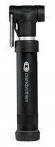 Crankbrothers Gem S Handpumpe inkl. Rahmenhalter Midnight Edition schwarz