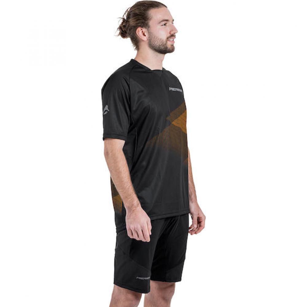 Merida Trikot MTB STRIPE XS Schwarz/orange - robustes MTB-Trikot in moderner Ausführung