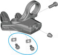 SHIMANO Befestigungsschraube mit Unterlegscheibe SW-M8150 2Paar Befestigungsschraube - für SW-M8150 Bedieneinheit