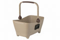Basil Buddy Hundefahrradkorb Vorderrad mit Klickfix Adapterplatte - Biscotti Brown 45x22x32 cm