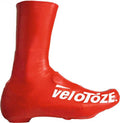 VeloToze Überschuh lang S rot - wasserdichter Aero-Überschuh für kalte Touren