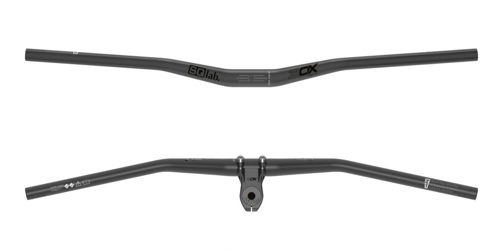 SQlab 31.8 mm Lenker 3OX Ø 31 - 8 mm 780 mm Rise 45 mm 12° high schwarz