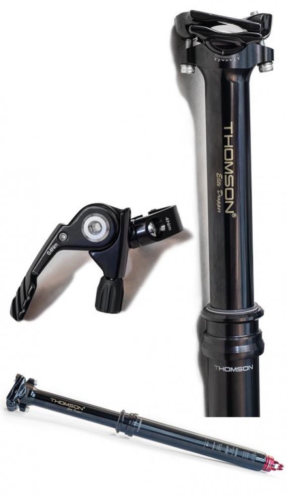 Thomson Dropperpost Covert Black Dropper Ø 31,6mm, schwarz, Hub 100mm