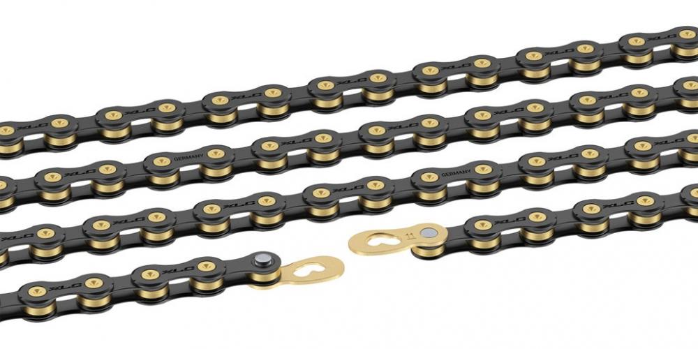 XLC Kette CC-C08 1/2 x 11/128, 114 Gl. 10-f. schwarz/gold