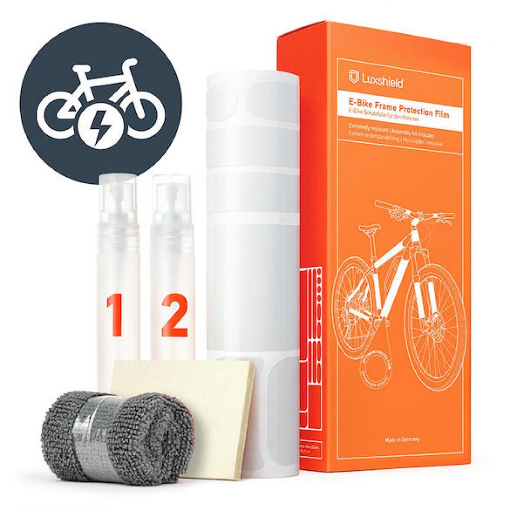 Luxshield Lackschutzfolie E-Bike Universal Transparent - unsichtbarer Rundumschutz für deinen Rahmen